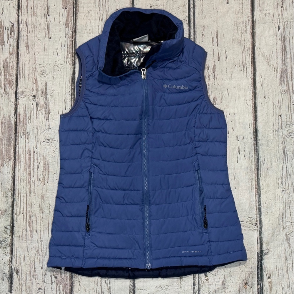 Columbia Omni - Heat Blue Puffer Vest Coat Jacket Women's